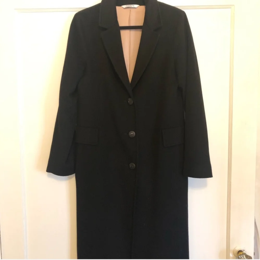 FLEURETTE Loro Piana Gorgeous Long Wool Coat - size 8 - Picture 2 of 9